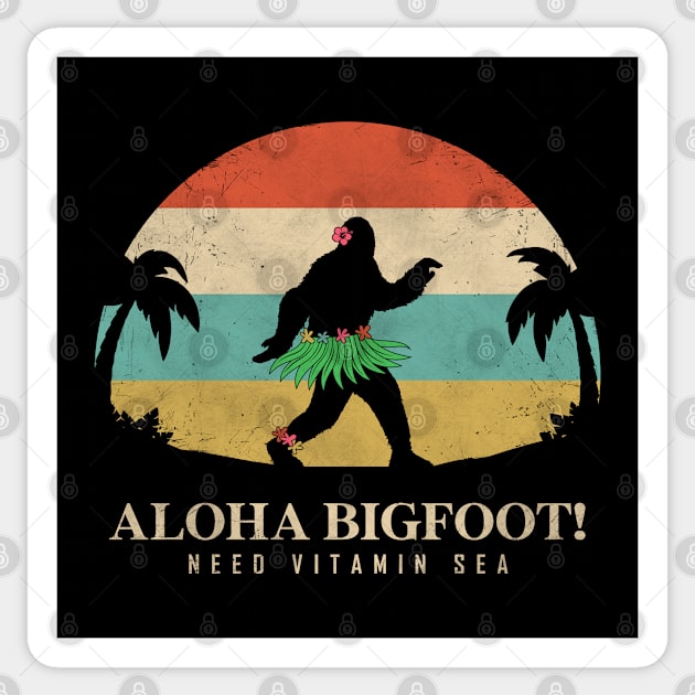 ALOHA BIGFOOT Sticker by ALFBOCREATIVE